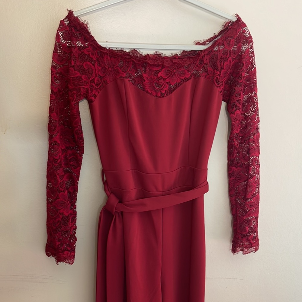 New lace off shoulder jumpsuit